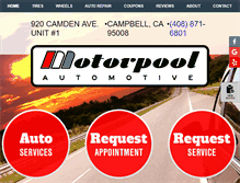 Tablet Screenshot of motorpoolauto.com